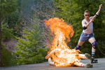 Photograph by Jennifer Decker | Stunt Performer Joel McGowan with actor