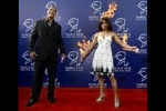 Photograph 2007 Taurus World Stunt Awards | Actor/Host Dwayne The Rock Johnson and Stunt Performer Angela Uyeda